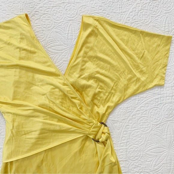 RAREš„ Dianeā Von Furstenberg DVF Nagami Silk Midi Dress, Dijon - Picture 2 of 8